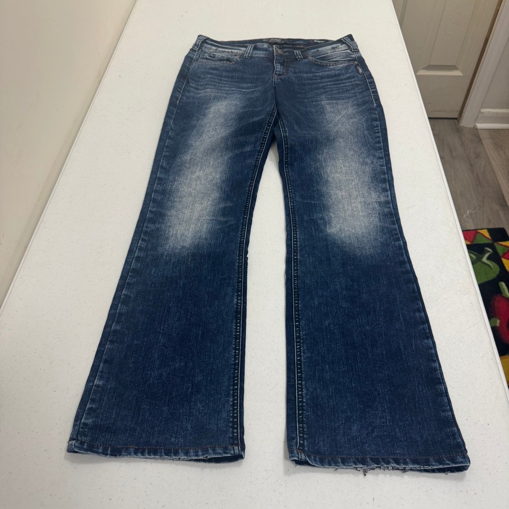 Silver Jeans Co Suki Mid Slim Boot Dark Wash Super Stretch Jeans W30 L33 L93616